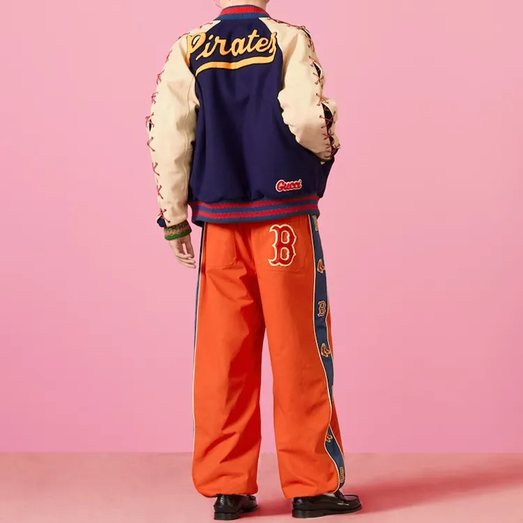 GUCCI Casual Pants Men Orange Red-3