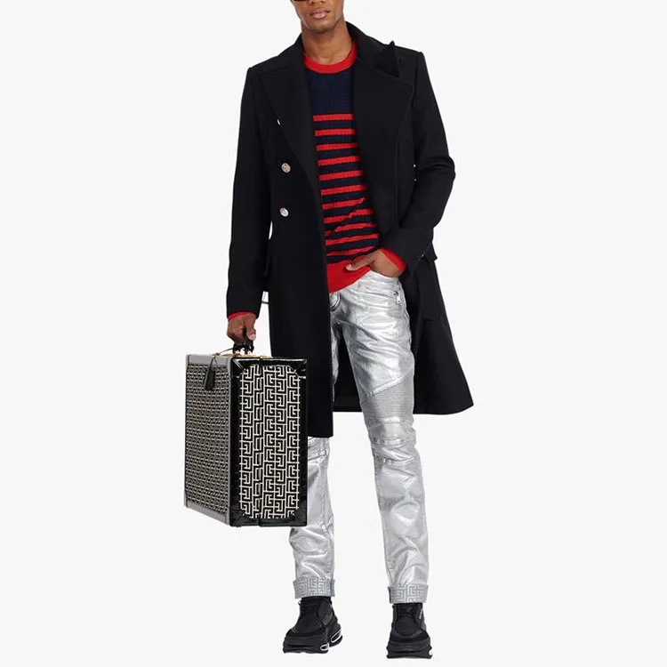 BALMAIN Sweaters Men Navy Blue-1