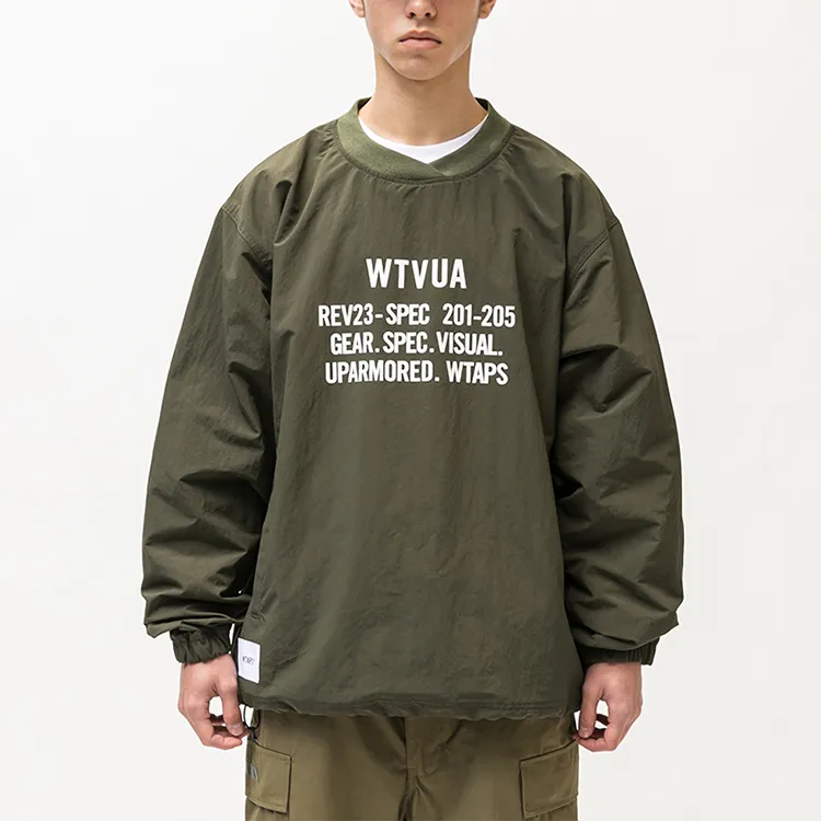 WTAPS Text print Long sleeve Sweatshirt-5