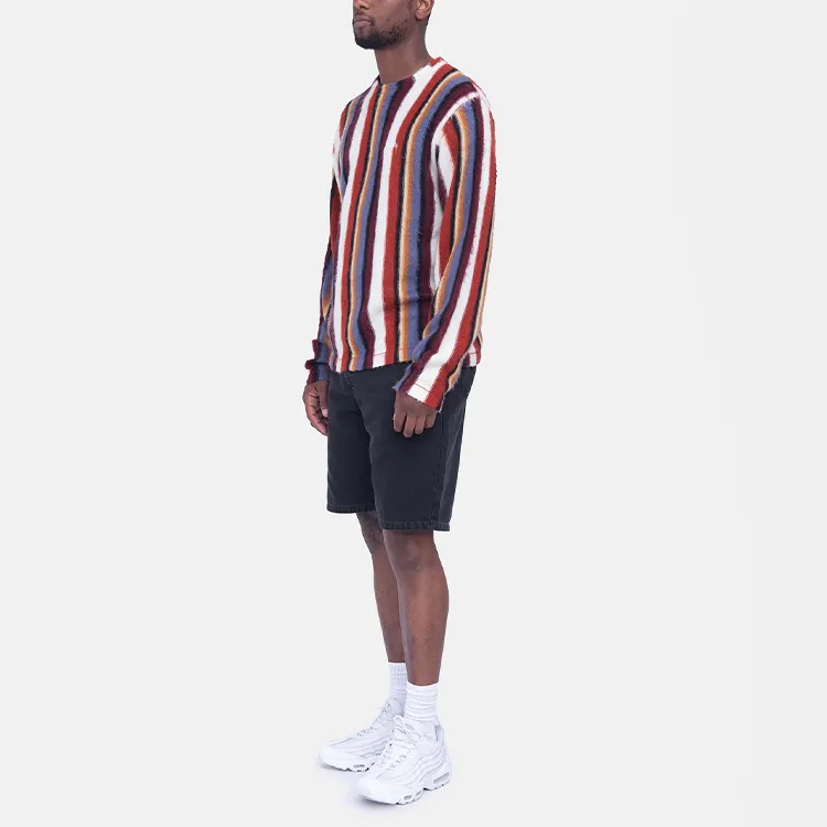 Stussy Vertical Striped Knit Crew-5