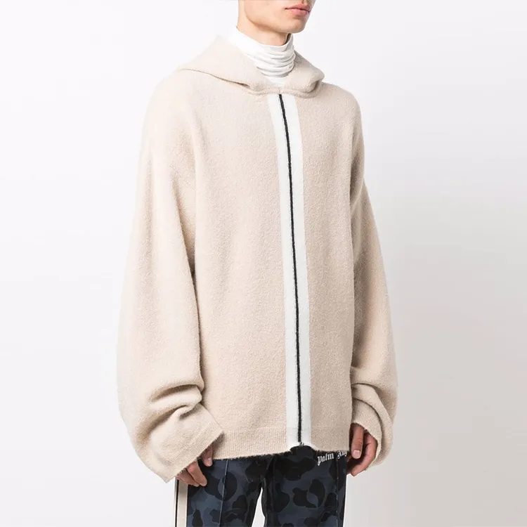 PALM ANGELS Striped Knit Hoodie-3