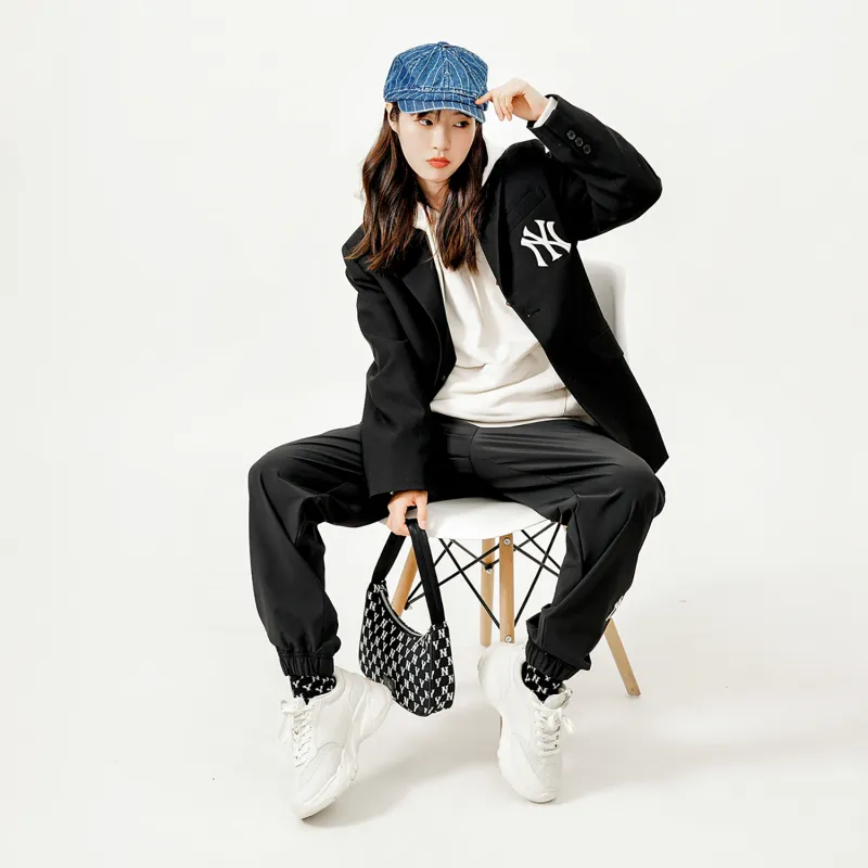 MLB New York Yankees Knitted Sweatpants Unisex Black-2