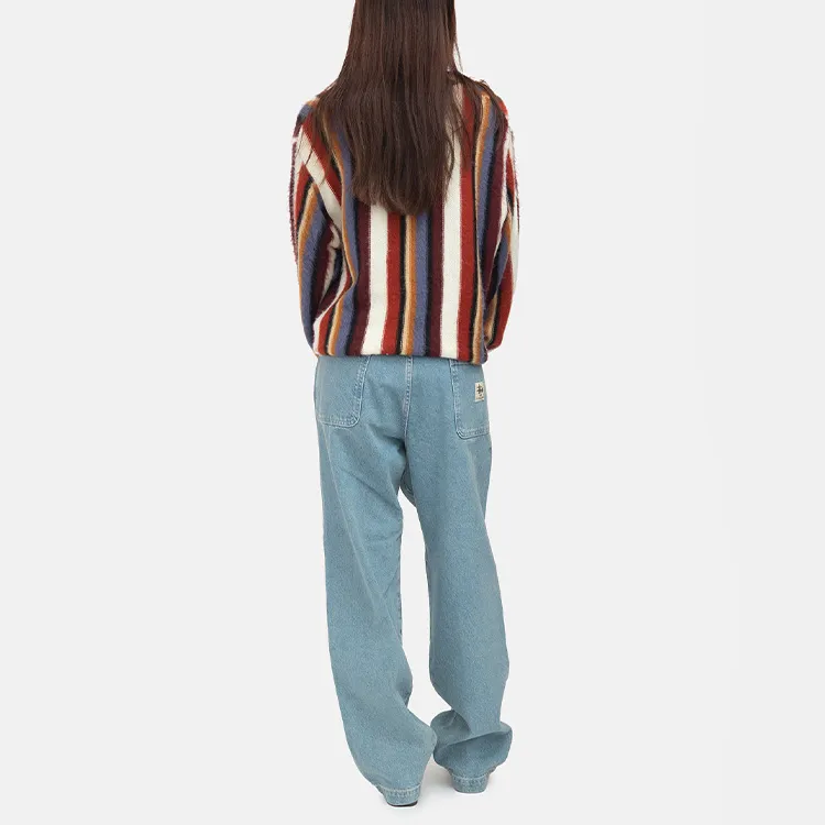 Stussy Vertical Striped Knit Crew-3
