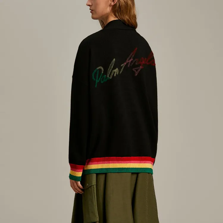 PALM ANGELS FW21 Loose Fit Knitwear Women's Black-5