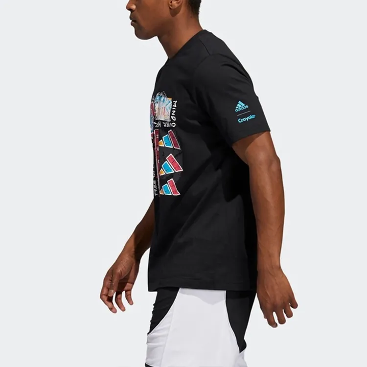 Adidas T Shirts Men Black-4