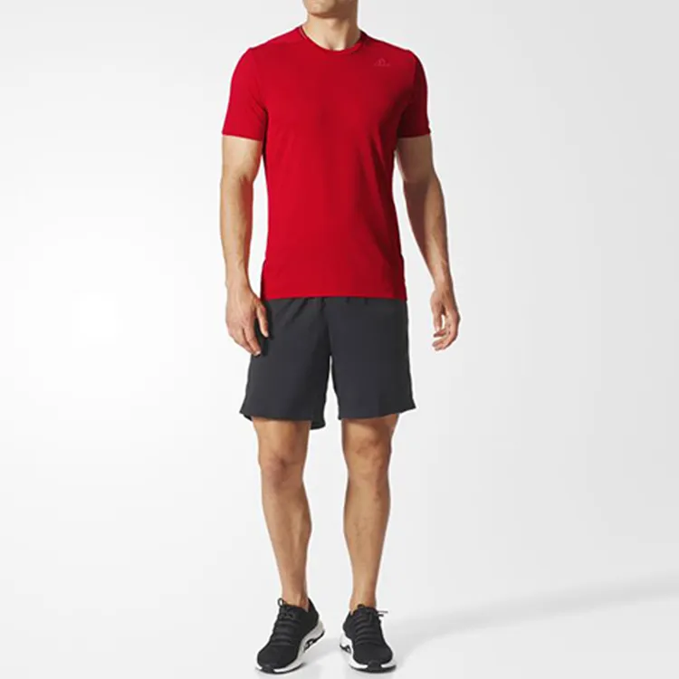 Adidas T Shirts Men Light Scarlet-4