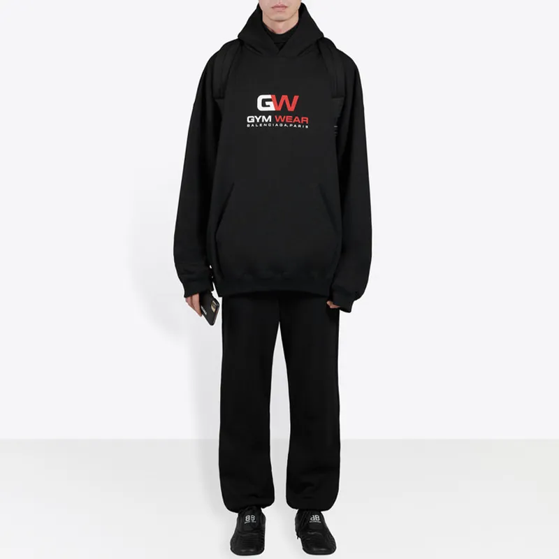 Balenciaga Knitted Sports Pants Men's Black-2