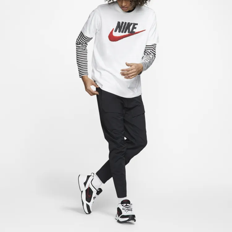 Nike T Shirts Men White-2