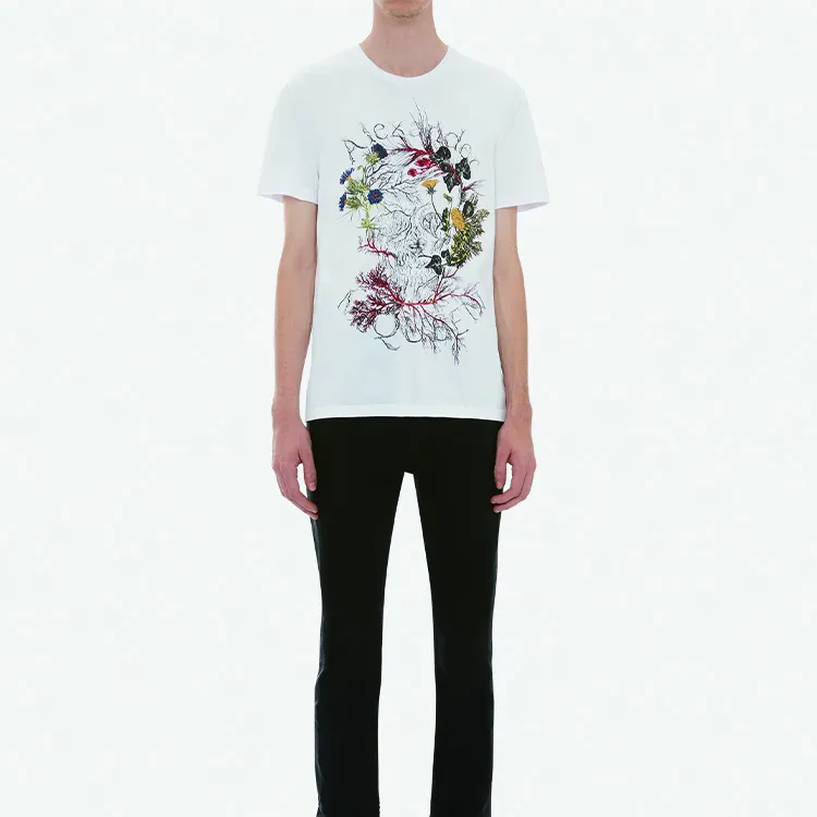 Alexander McQueen T Shirts Men White-2