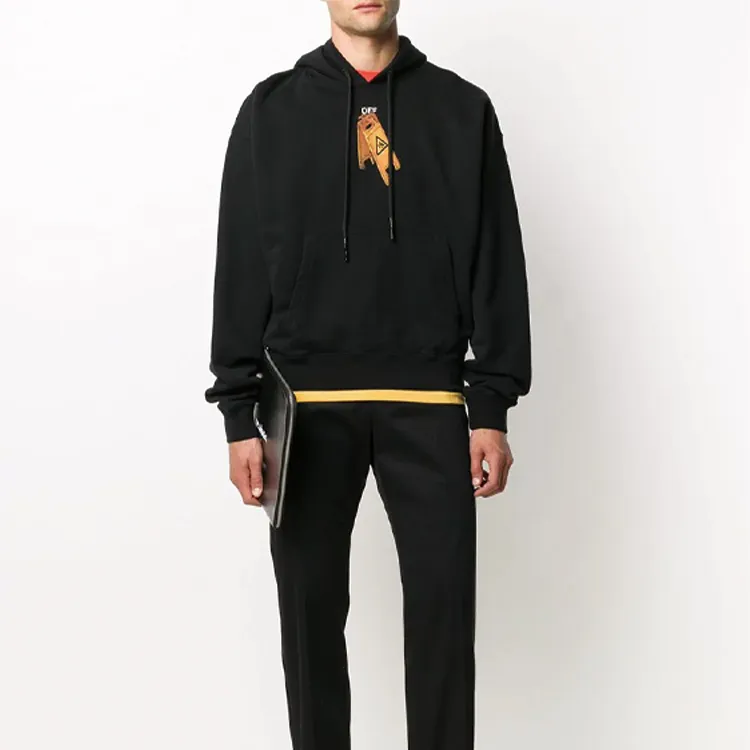 OFF WHITE Slim Fit Pascal Skeleton Hoodie-2
