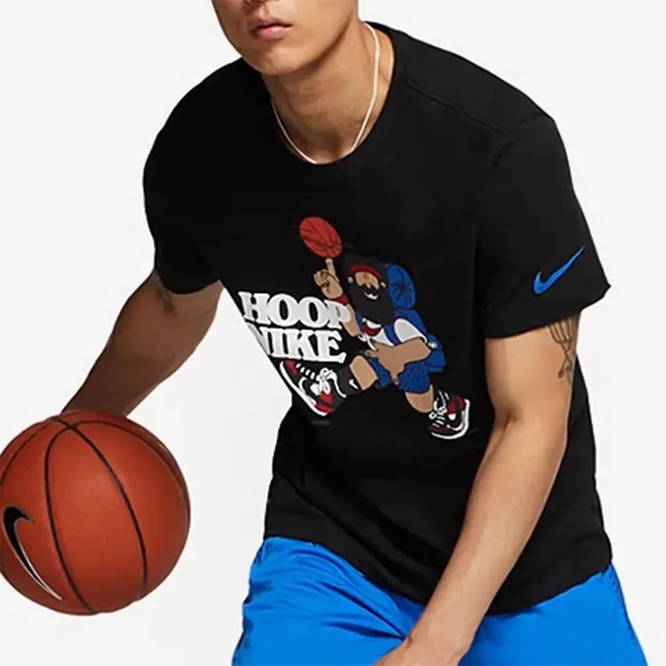 Nike T Shirts Men Black-2