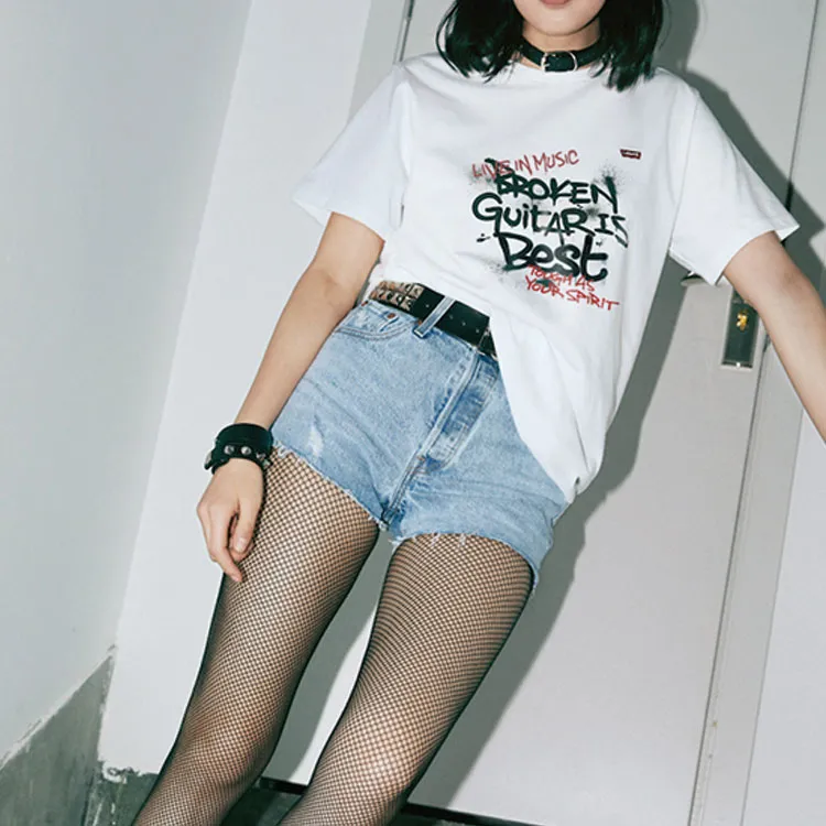 Levis T-Shirts Men White-2