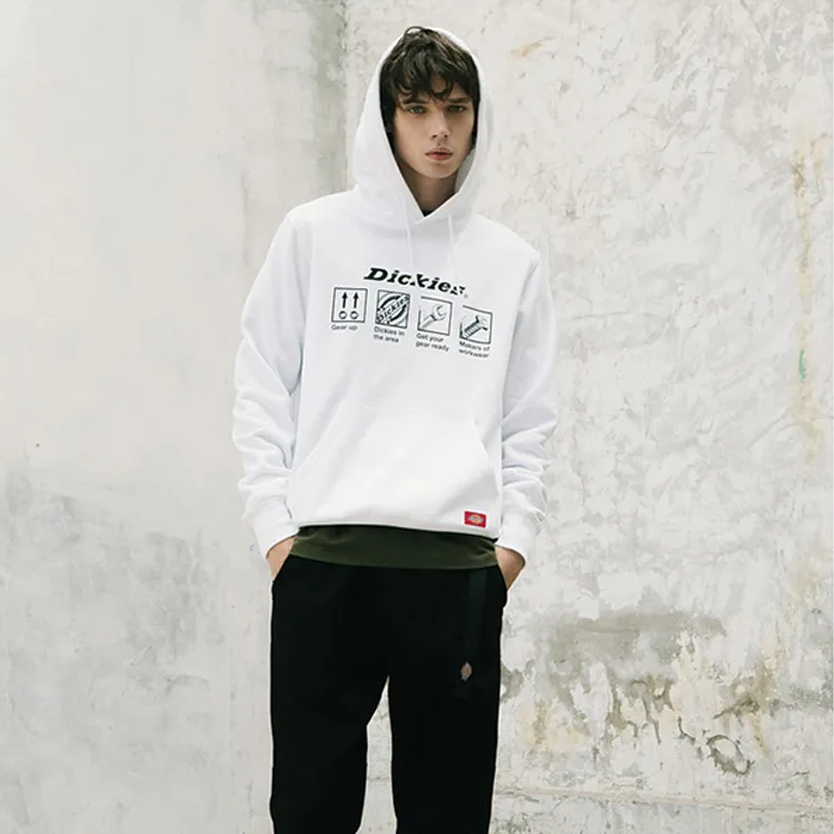 Dickies Hooded Regular Sweatshirt Men's White-1