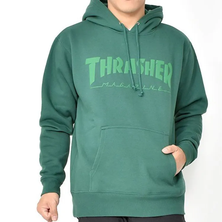 Thrasher Hooded Regular Sweatshirt Japan Version Unisex Green-2