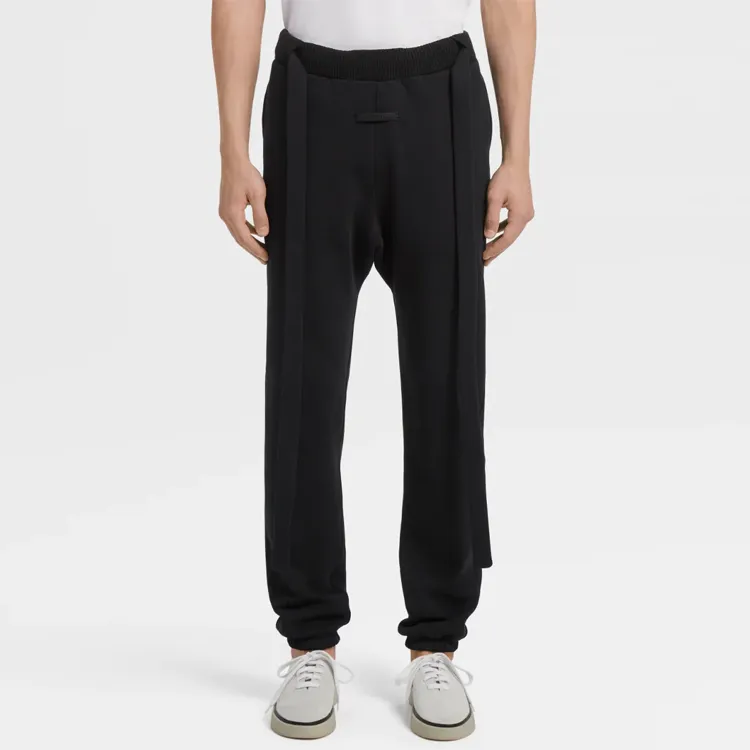 Fear Of God X Ermenegildo Zegna Knitted Sweatpants Men Black-1