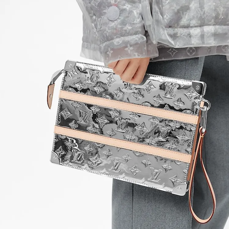 LOUIS VUITTON Trunk Pouch Monogram Mirror-5