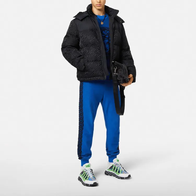 VERSACE Down Jacket Men's Black-2