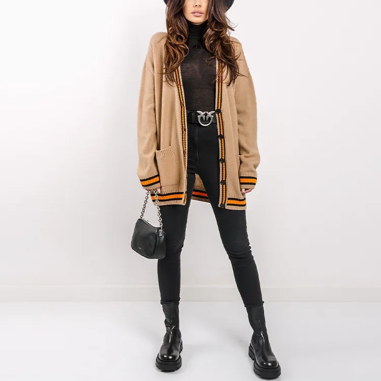 MSGM FW21 Loose Fit Knitwear Women's Light Brown-2