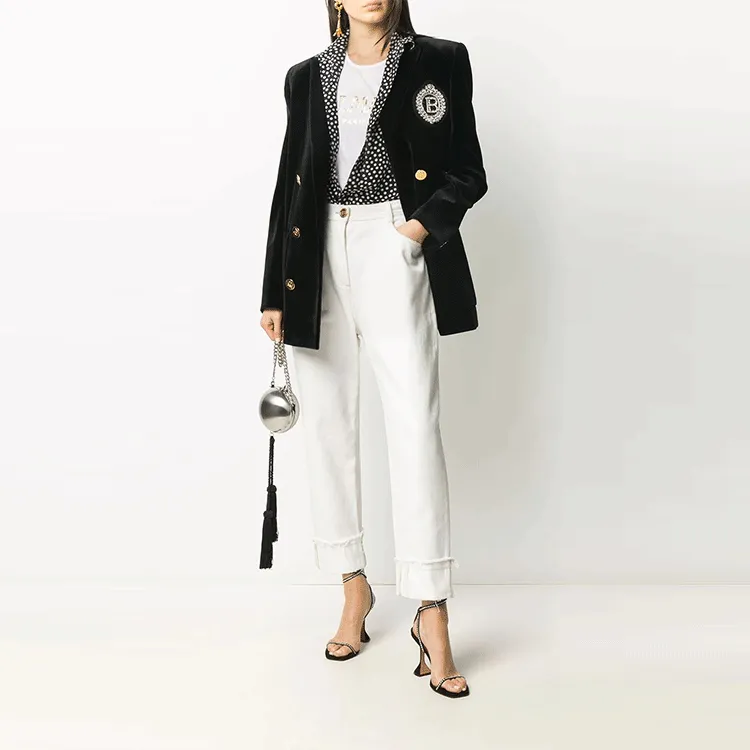 BALMAIN Jeans Women's White-1