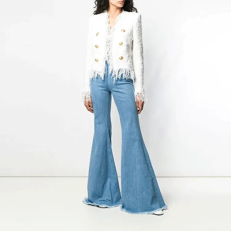 BALMAIN Jeans Women's Blue-2