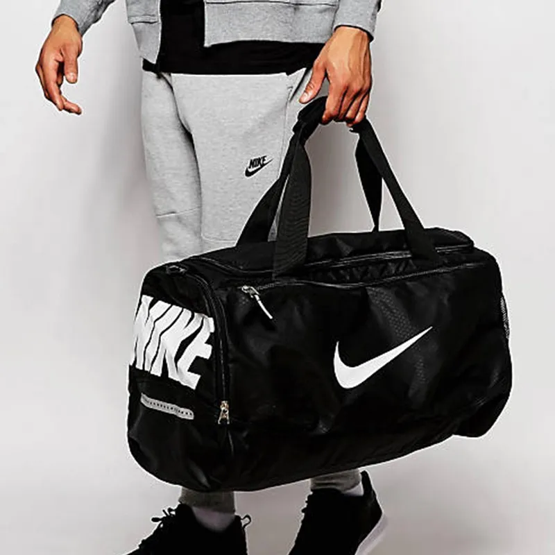 Nike Polyester One Shoulder Handheld Backpack, Bucket Bag, Gym Bag Large Size Unisex Black-5