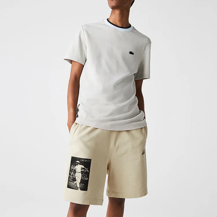 LACOSTE Loose Fit Shorts Men's Light Khaki-2
