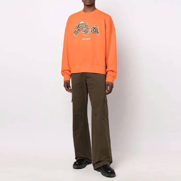 PALM ANGELS Leopard Teddy Sweatshirt-1