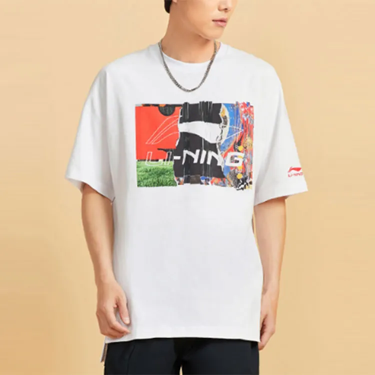 LiNing T Shirts Men White-2