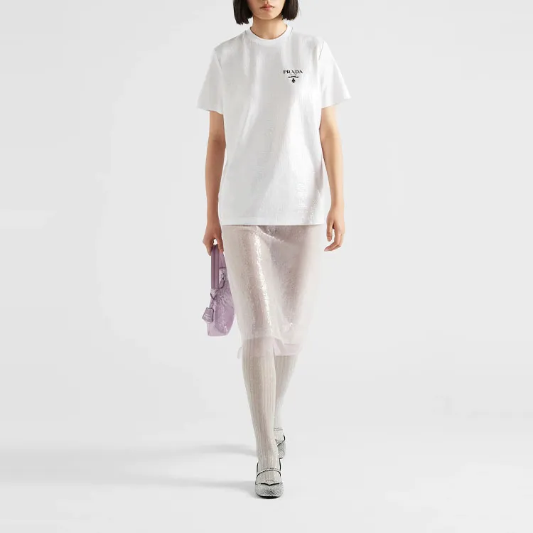 PRADA T Shirts Women's White-2
