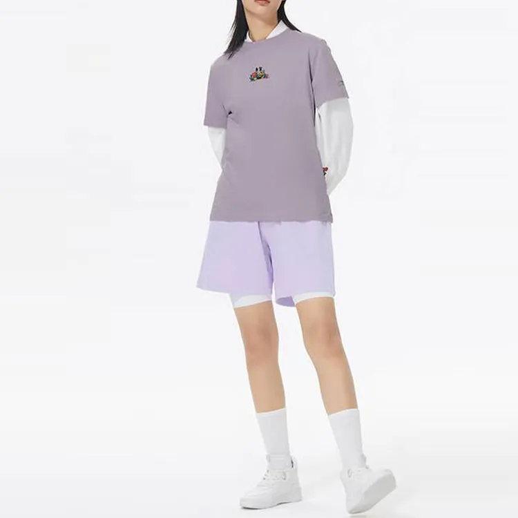 LiNing Sports Life Collection Regular T Shirt Women's Purple-2