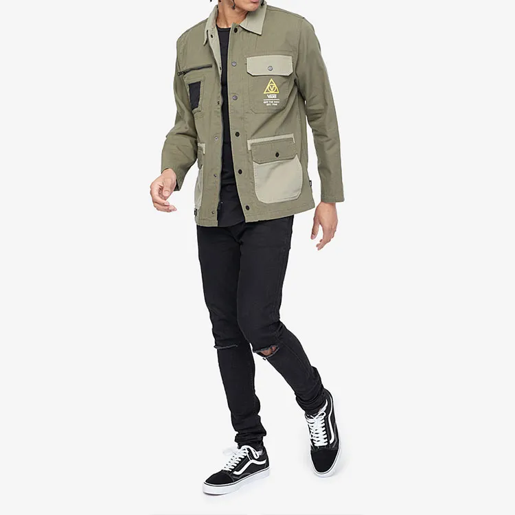 Vans Men's Drill Chore Military Jacket 'Army Green'-1