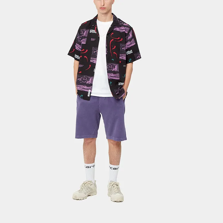 Carhartt WIP Casual Shorts Men Purple-2