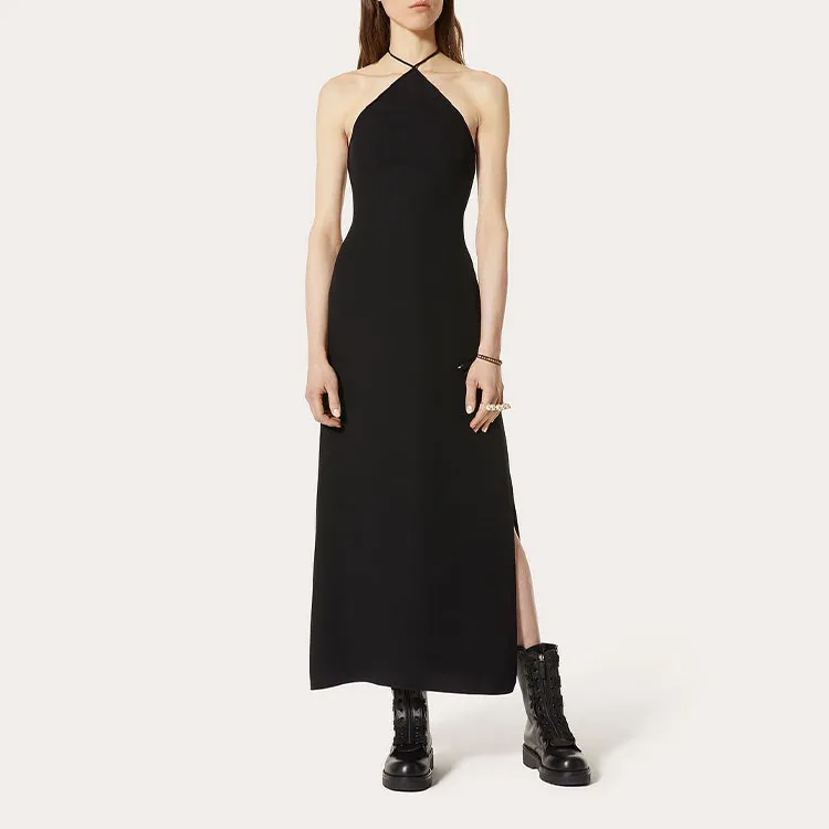 Valentino Slip Dresses Women's Black-1
