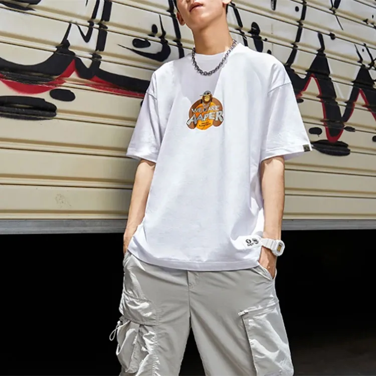 LiNing x Aape Sports Basketball Collection T Shirt Men's White-2