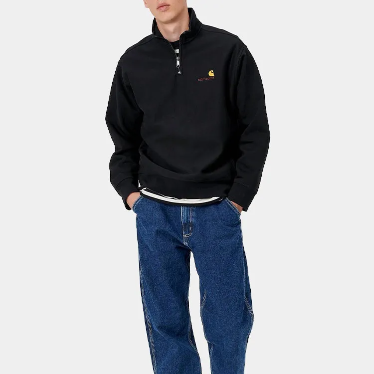 Carhartt WIP Half Zip American Script Sweatshirt-2