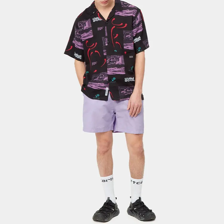 Carhartt WIP Casual Shorts Men Purple-2