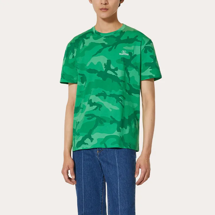 Valentino T Shirts Men Green-3