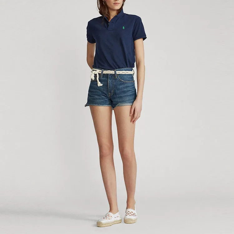 Polo Ralph Lauren SS22 Polo Shirt Women's Navy Blue-1