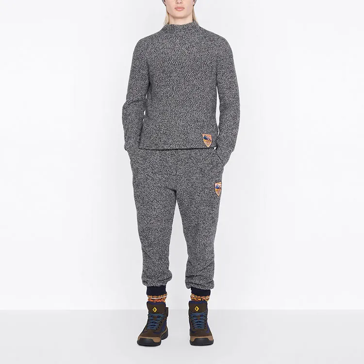 DIOR SS22 Knitted Sweatpants Men's Gray-3