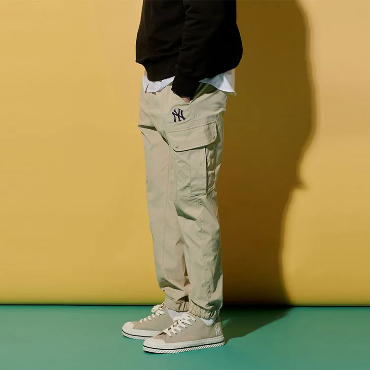 MLB New York Yankees Knitted Sweatpants Unisex Khaki-2