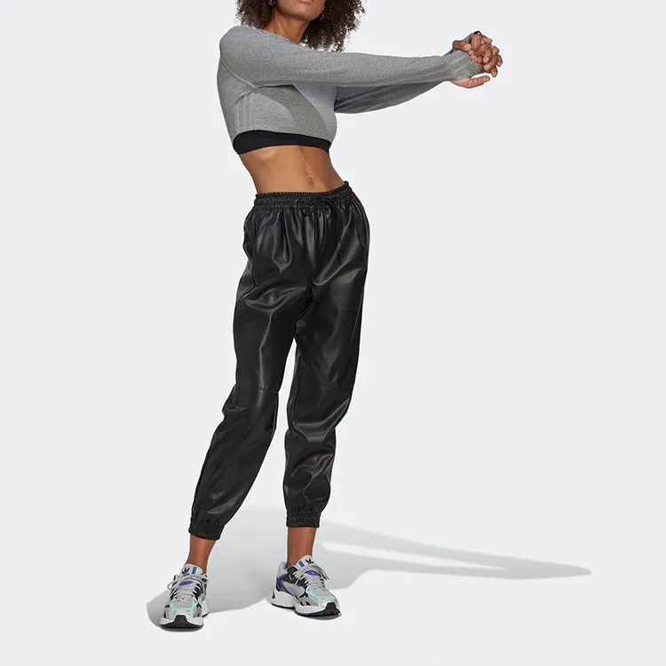 Adidas Originals Crop Tops Women's Gray-1