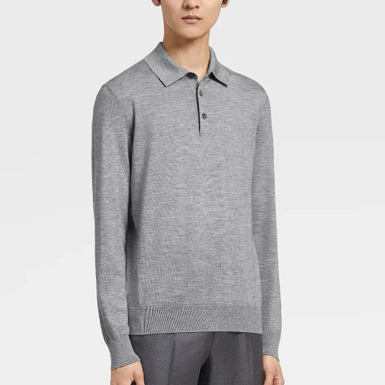 Ermenegildo Zegna Polo Shirts Men Gray-1