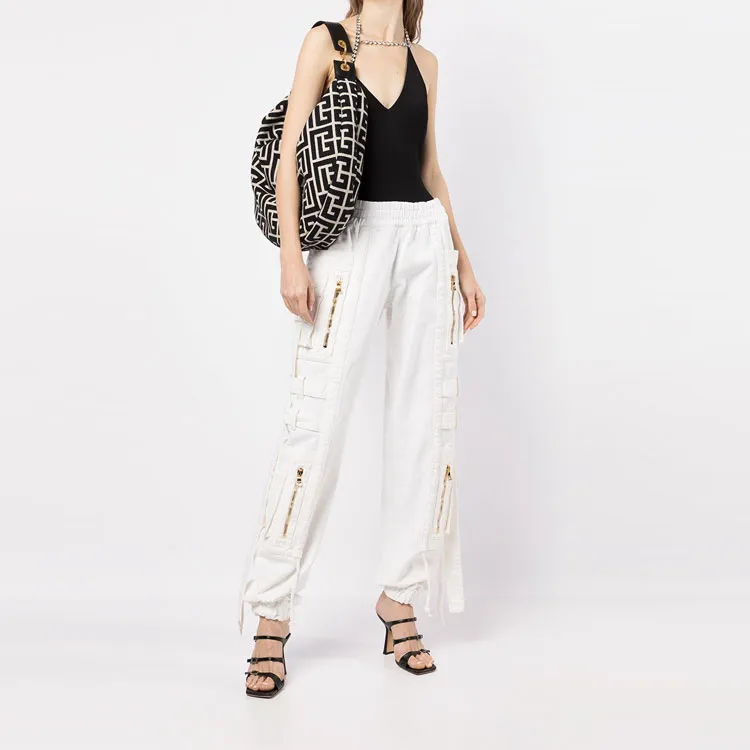 BALMAIN Cargo Pants Women's White-1