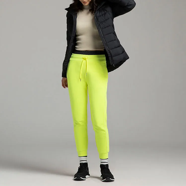 Lululemon Scuba Series Knitted Sweatpants Women's Neon Yellow-1