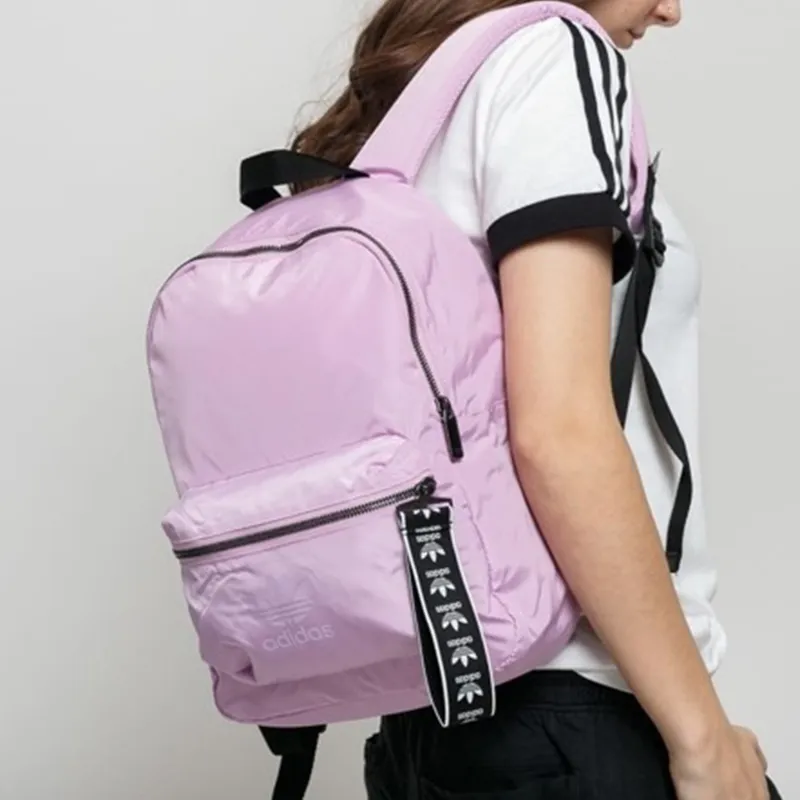 Adidas Originals Nylon Backpack Regular Women's Light Purple-4