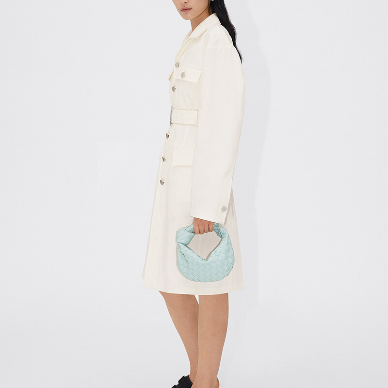 Bottega Veneta Jodie Mini Teal Washed - POIZON