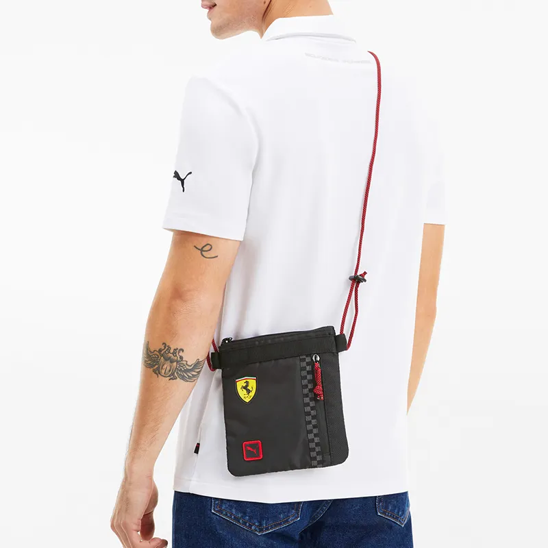 PUMA PUMA Ferrari Fabric Shoulder Bag Crossbody Bag Regular Unisex Black-5