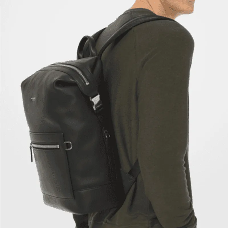 MICHAEL KORS Greyson Leather Shoulder Bag Backpack Men's Black-5