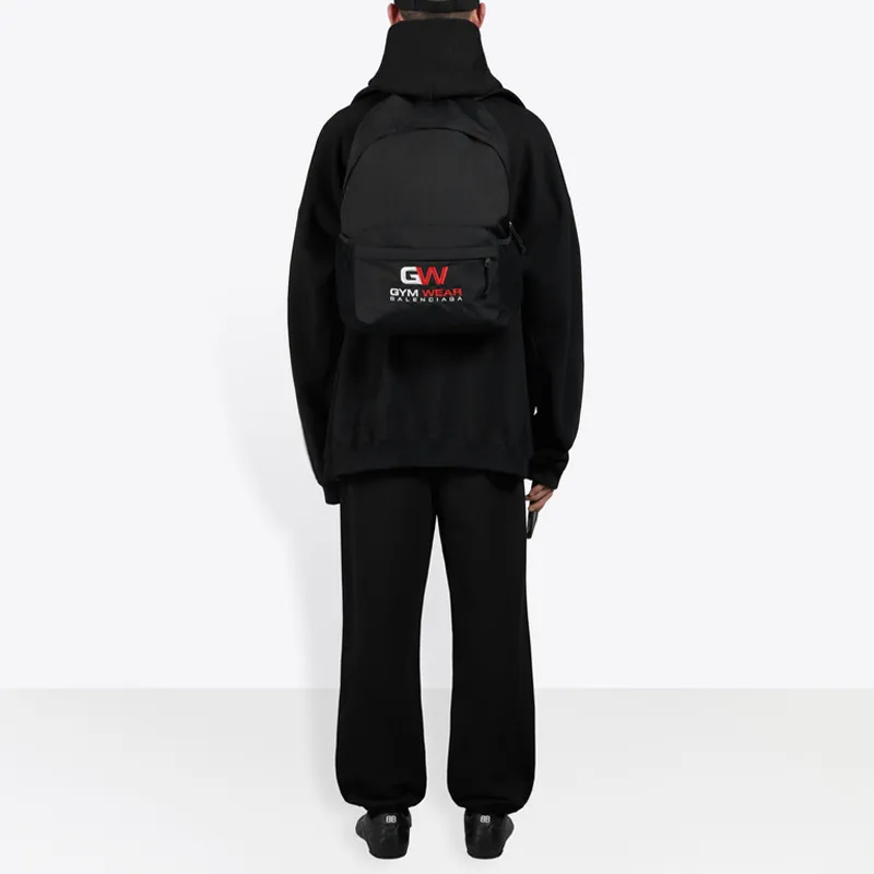 Balenciaga Knitted Sports Pants Men's Black-3
