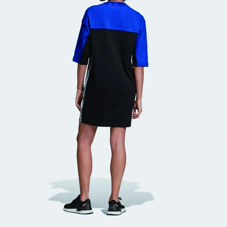 Adidas Originals Short Sleeved Dresses Women's Collegiate Blue-5